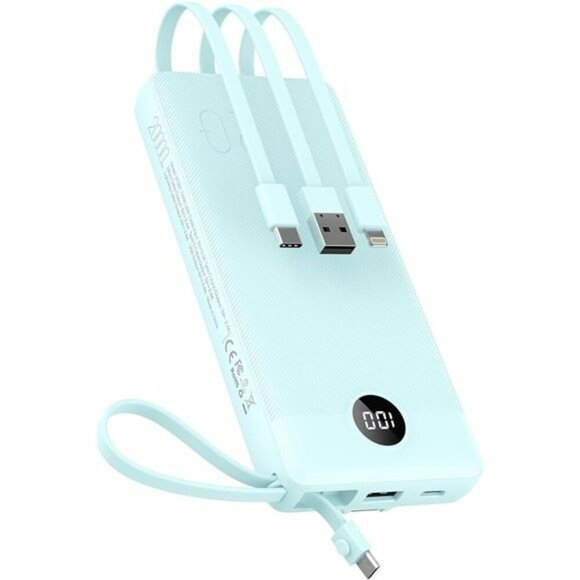 Portable Charger Power Bank 20000mAh Fast Charging USB C Built In Cables - Picture 1 of 7